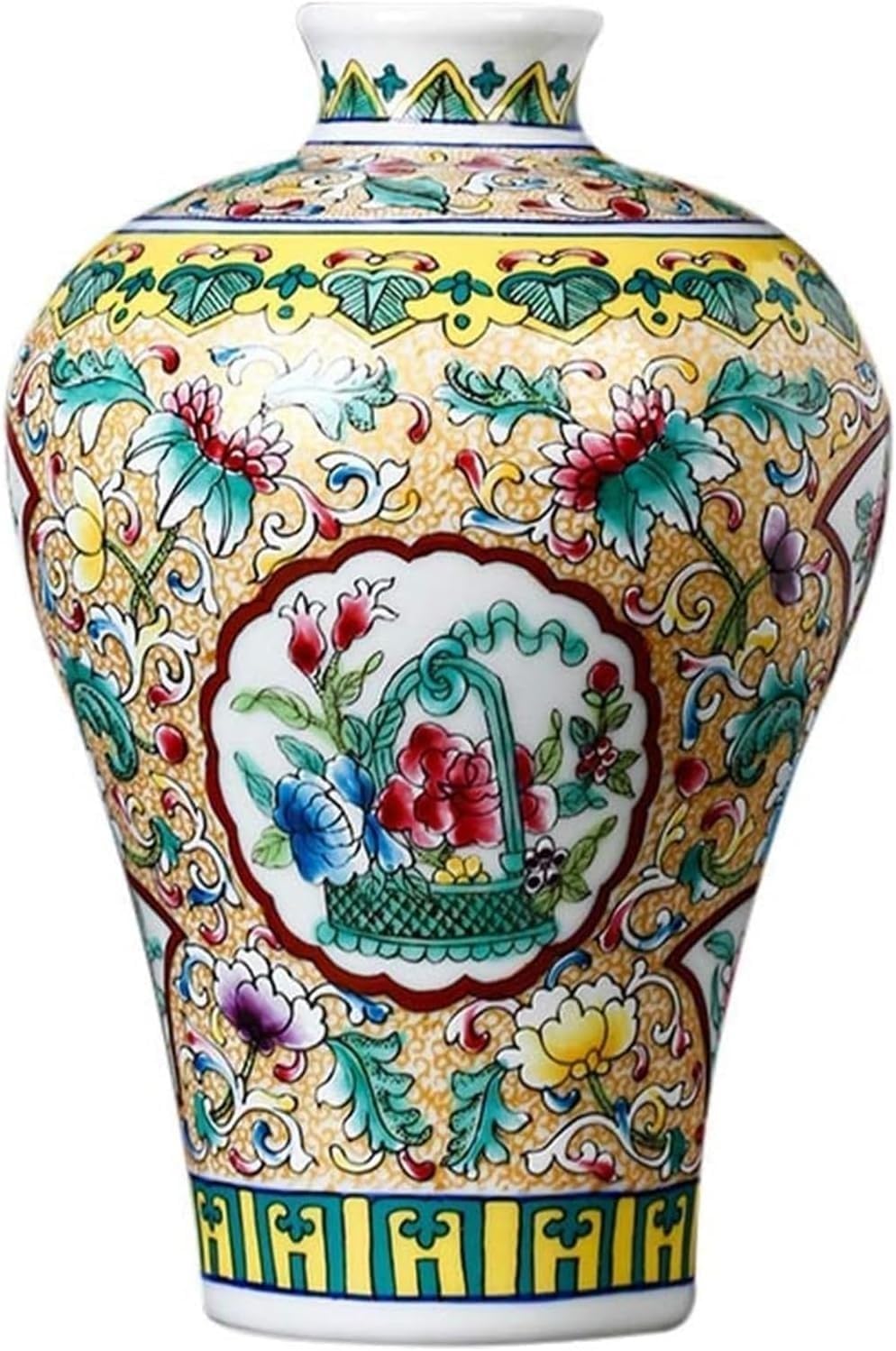 Vase Tabletop Classical Ceramic Creative High-Grade for Art Household Wedding Living Room Bedroom