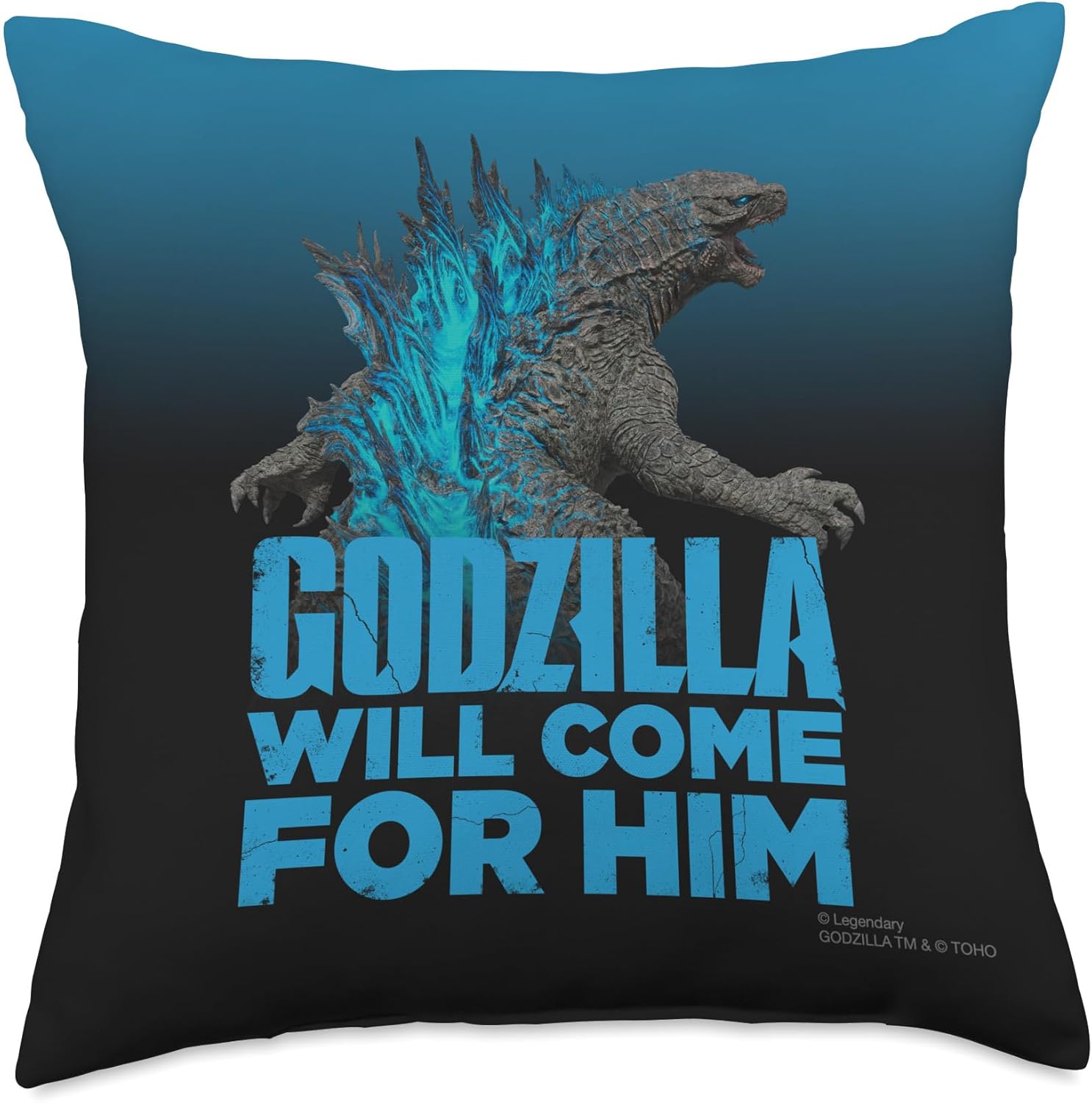 Godzilla vs Kong - Godzilla Will Come for Him Throw Pillow