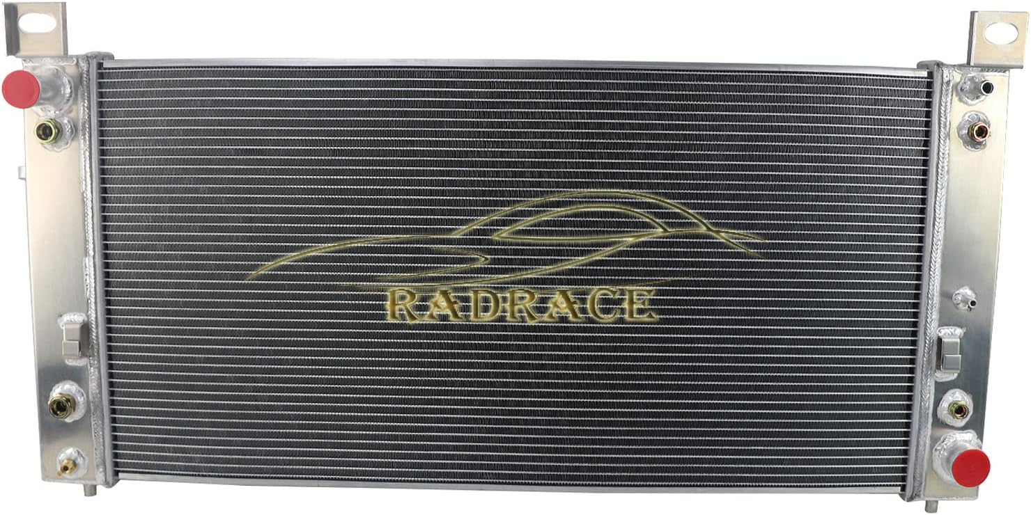 34" 3 Row Radiator For 1999-2014 Chevy Silverado Suburban 1500 2500 3500 Tahoe GMC Sierra Yukon XL Cadillac Escalade ESV EXT Hummer Avalanche H2 Radiators Aluminum Crossflow Radiador