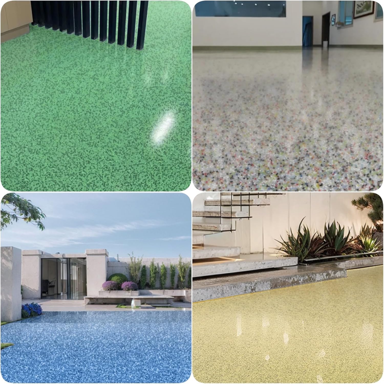 Pintura epoxi de color arena para pisos, pintura epoxi Louis Forest Fl-oor Pa-int, pintura de piso epoxi para hormigón, efecto mármol de alto brillo, revestimiento de pisos Epo-xy, garaje