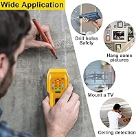 Vista 6 de Detector de madera y metal para pared de 34 pulgadas de grosor (ST102 (viene con batería))