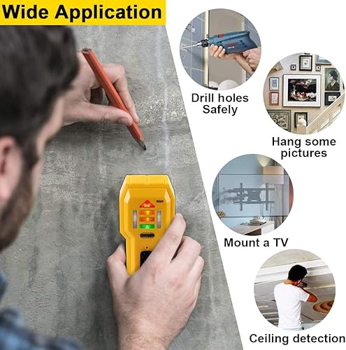 Miniatura 6 de Detector de madera y metal para pared de 34 pulgadas de grosor (ST102 (viene con batería))