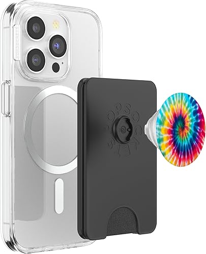 Miniatura 8 de Tie Dye Rainbow Cute Rainbow Tie Dye Swirl Design Colorful PopSockets MagSafe PopGrip para iPhone