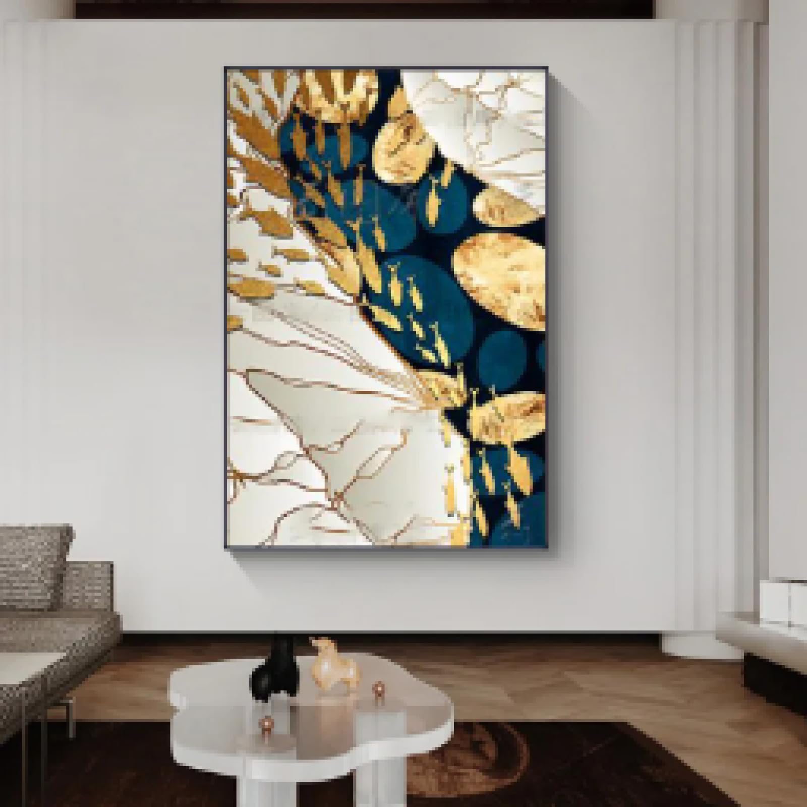 Décoration de la maison avec affiche de poisson doré pour mur vide - 8