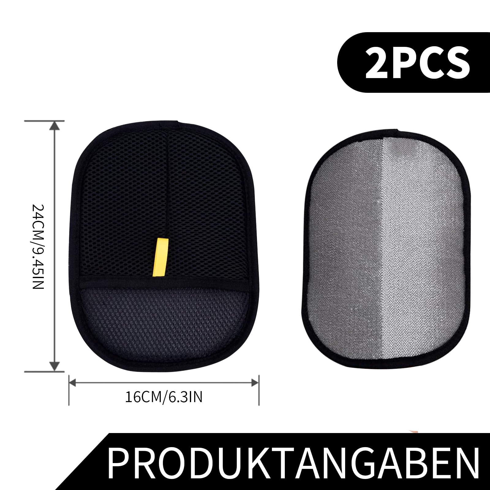 Lot De 2 Gants De Toilettage Double Face Pour Chien Et Chat - Épilation Antistatique, Démêlage Sans Stress - Réutilisables Et Lavables - 5