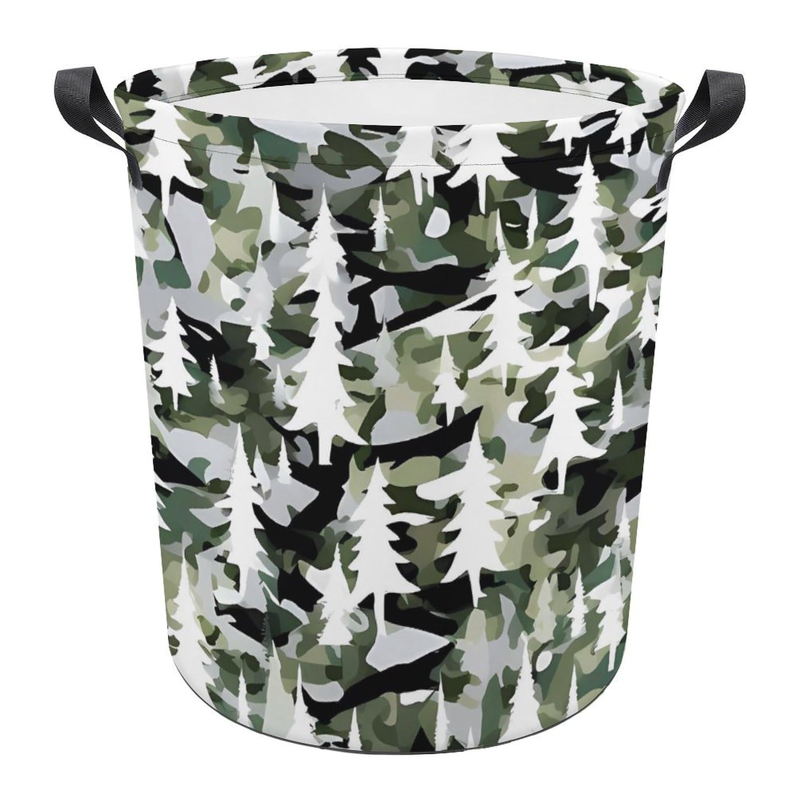 Panier à linge imperméable pliable et facile à transporter motif camouflage