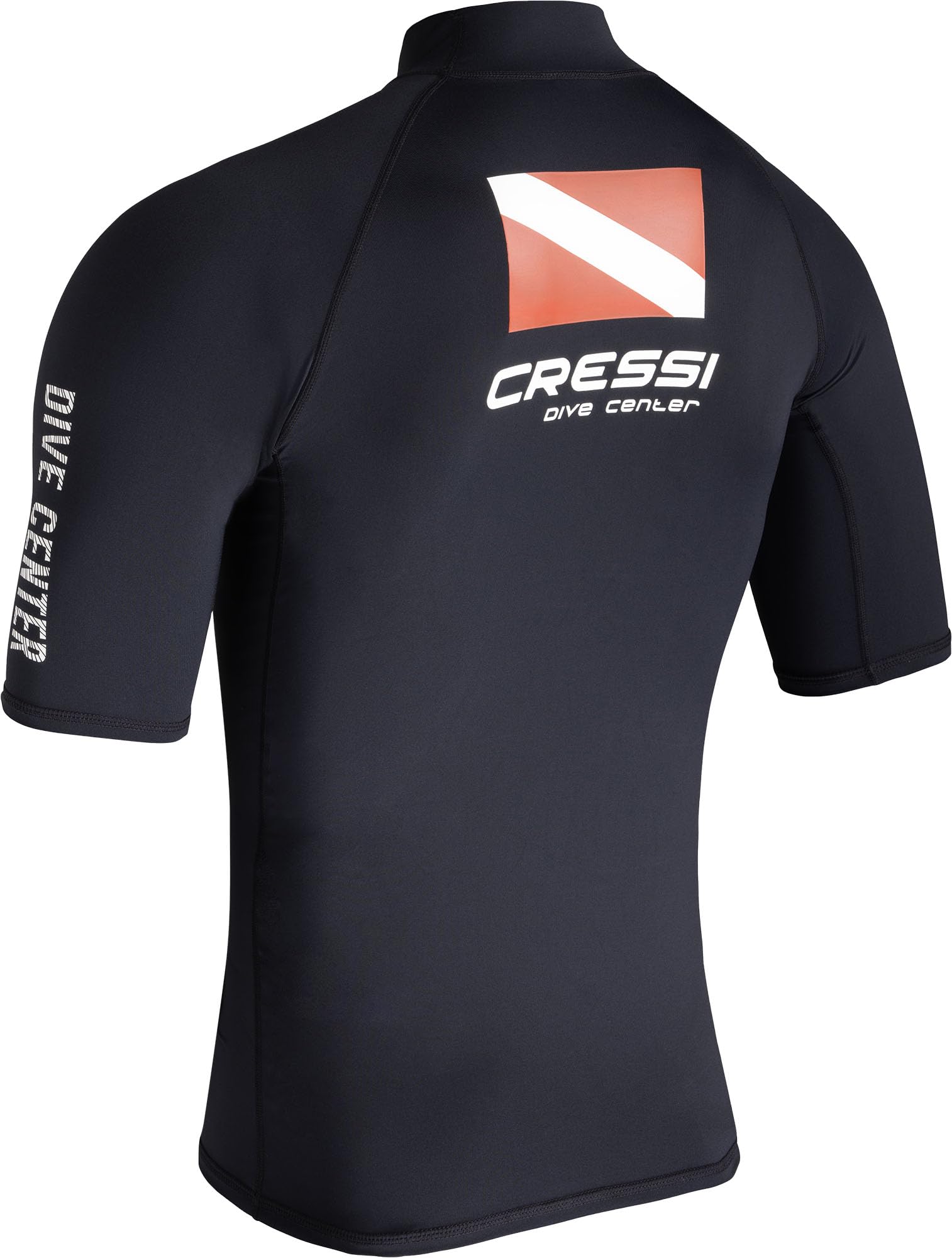 Cressi Rash Guard Uomo Nero UV Protezione Solare 50+ Manica Corta