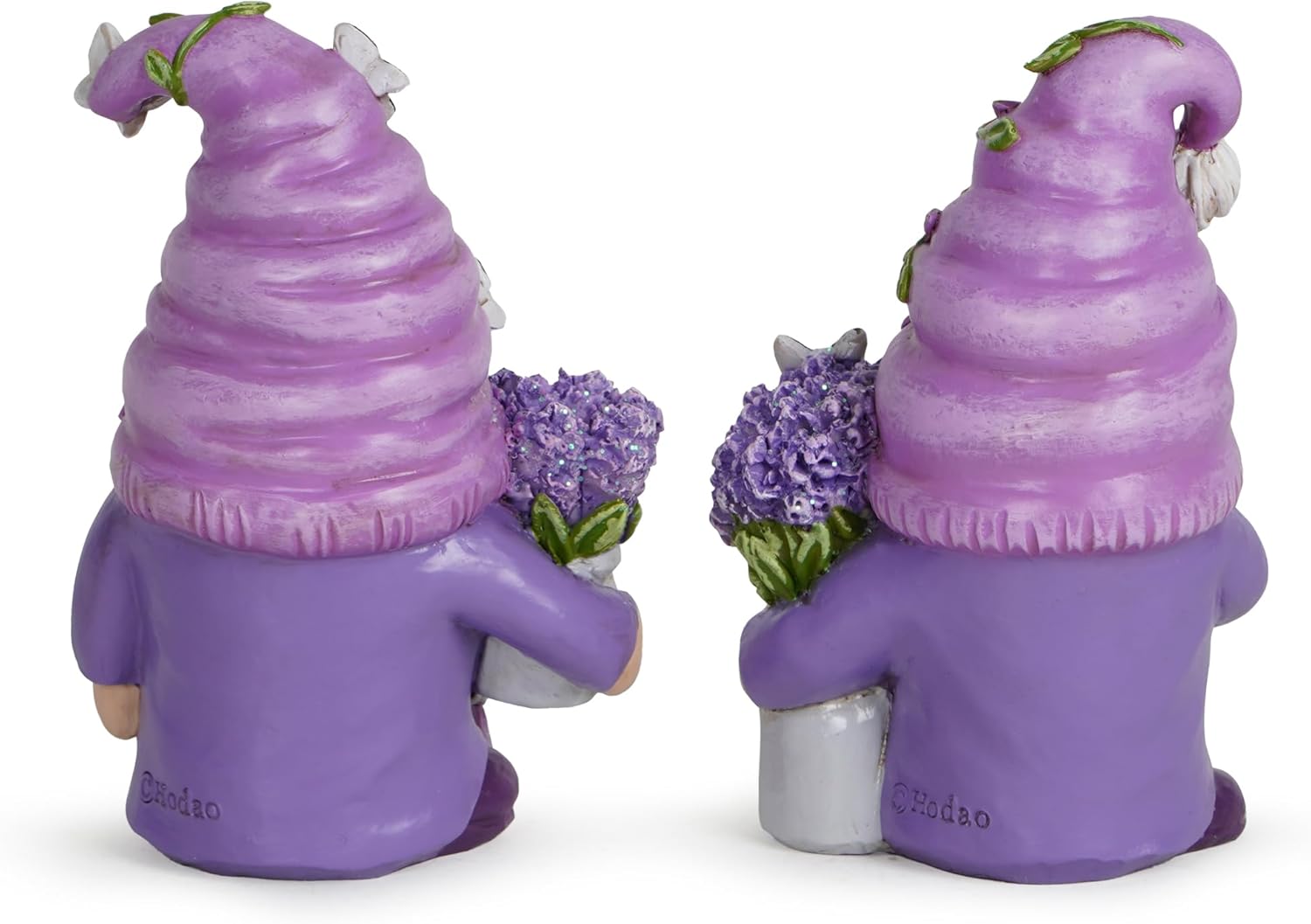 Hodao 2PCS Lavender Dream Gnome Set - Purple Fragrance Wonderland Journey Spring Swedish Tomte Elf Dwarf Figurines Summer Gnome Indoor Home Decor Gift (Lavender) - Image 6
