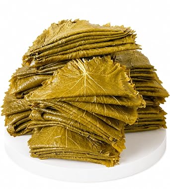 Famous Tokat Erbaa Grape Leaves in Brine, Premium Turkish Vine Leaves for Dolma, Large 5 kg Jar, Hand-Selected Tender Leaves, Traditional Anatolian Cuisine