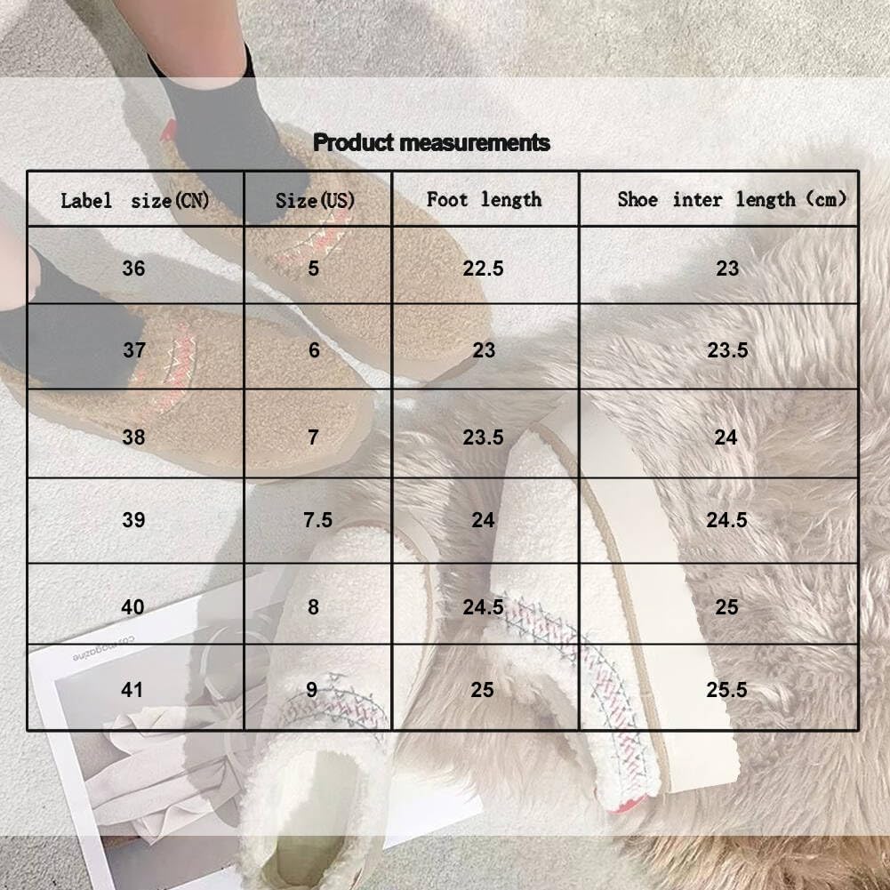 Women's Fuzzy Platform Slippers Boots Braid Slippers with Plush Fleece Lining Comfy Soft Non-Slip House Shoes for Indoor and Outdoor