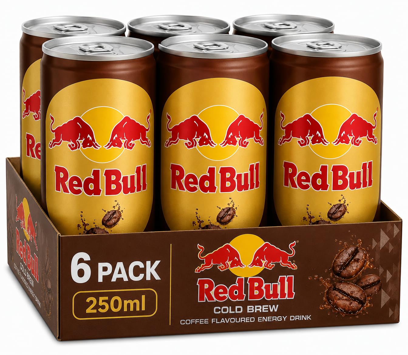 RED BULL - Cold Brew Coffee Flavoured Energy Drink (6 x 250ml) By COUGAR | Premium Ready To Drink Coffee's Energy Beverage | Smooth Cold Brew Coffee Taste | Refreshing Energy Drink Can For Work, Travel & Gaming | Perfect Chilled Beverage – (Imported-THAILAND)-image-28