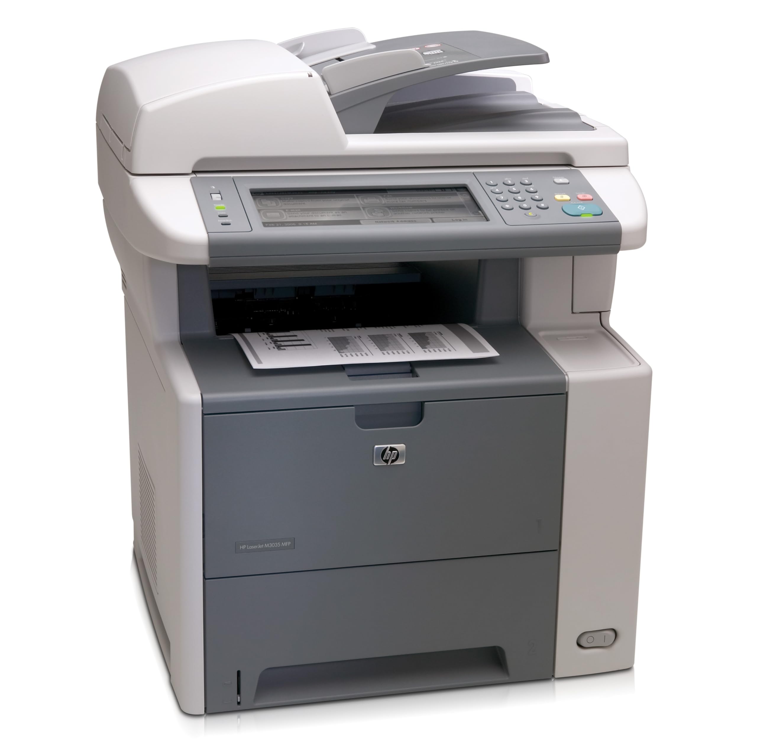 HP LaserJet M3035 - Impresora multifunción (Laser, Mono, Mono, 35 ppm, 1200 x 1200 DPI, 33 ppm) Gris, Color blanco