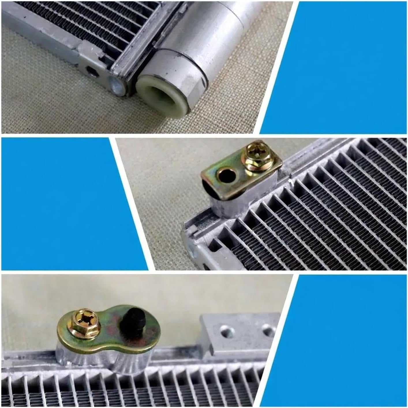 Car Air Conditioner A/C Condenser Compatible for Mitsubishi Fighter Size 327.5x395x16mm Automotive Replacement Air Conditioning Condensers