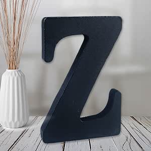 AOCEAN 10 Inch Black Wood Letters - Unfinished Standing Letters For Crafts, Decor, & Signs - View #8