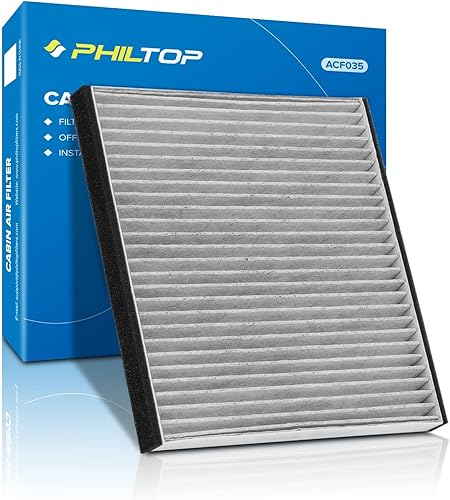 PHILTOP Filtro de aire de cabina, repuesto para CF10132, Camry, Avalon, Solara, Sienna, ES330, RX350, GX470, RX400H, filtro de cabina premium con