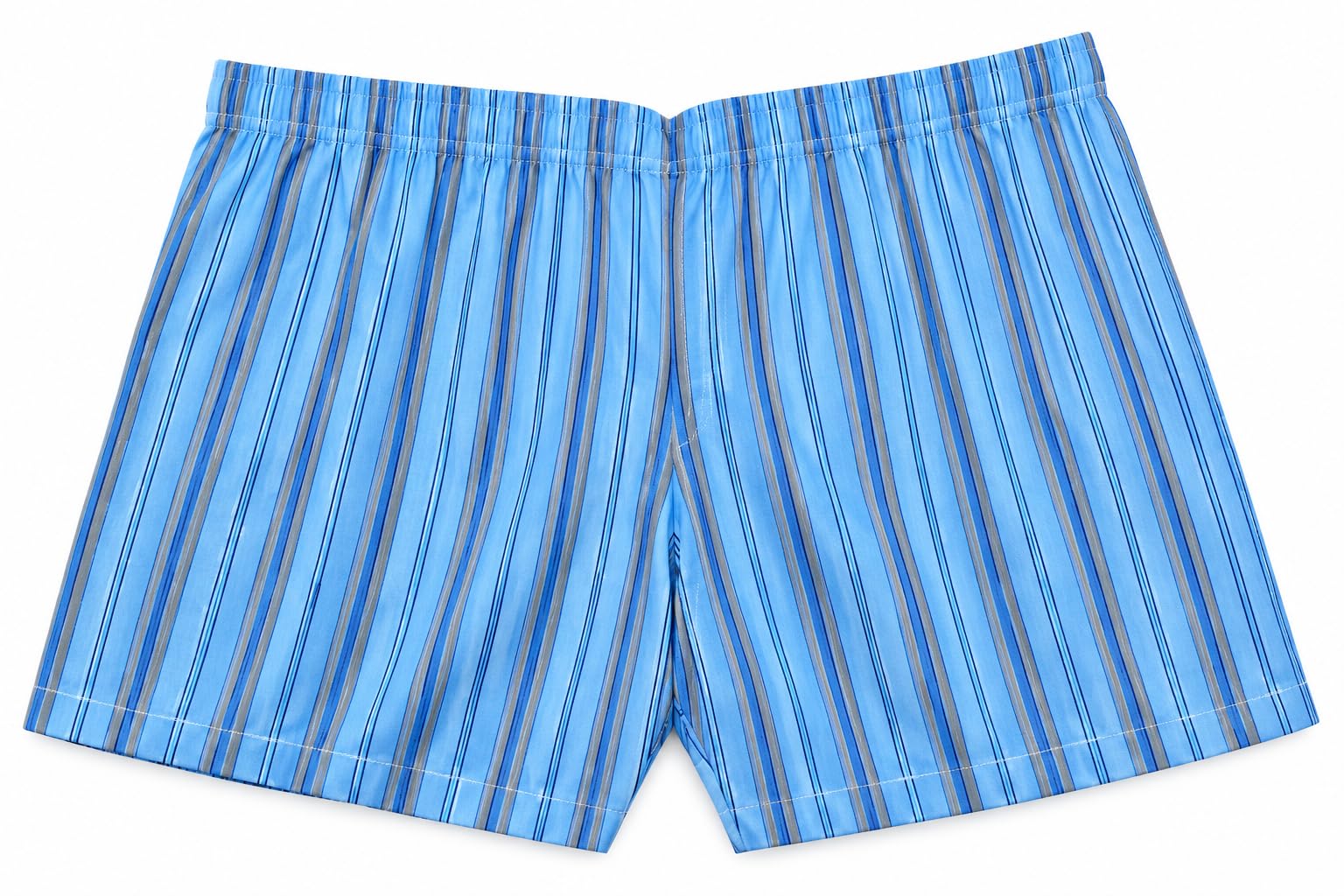 Kapil Fashion Point Men's Cotton Boxer Shorts | Striped Loose Fit Woven Boxer | Soft Breathable Check/Stripe Printed Innerwear | Comfortable Night Wear | Sky Blue-picture-22