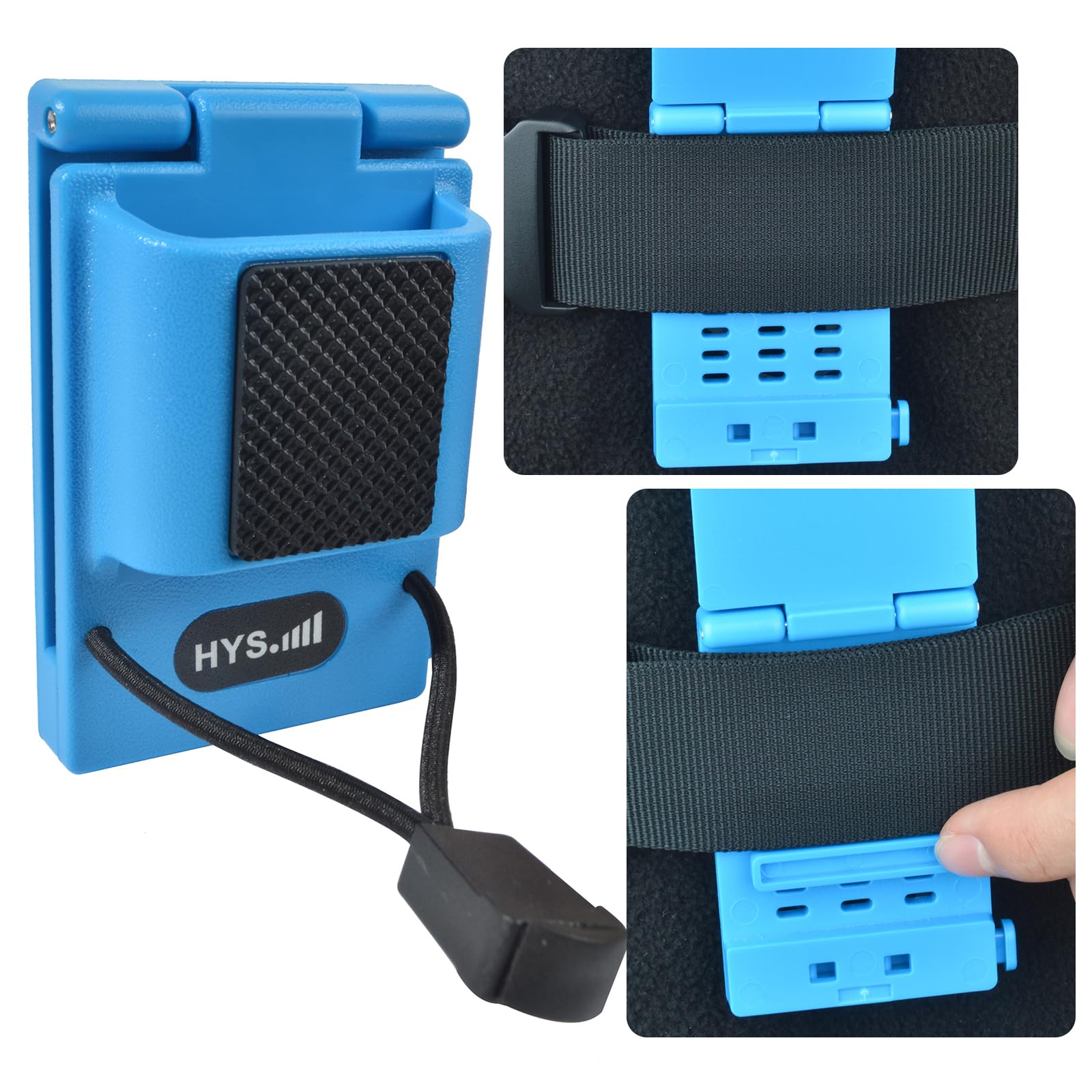 Support Ceinture Talkie-Walkie Universel - Compatible Kenwood, Baofeng, Motorola - Noir, 25-58mm