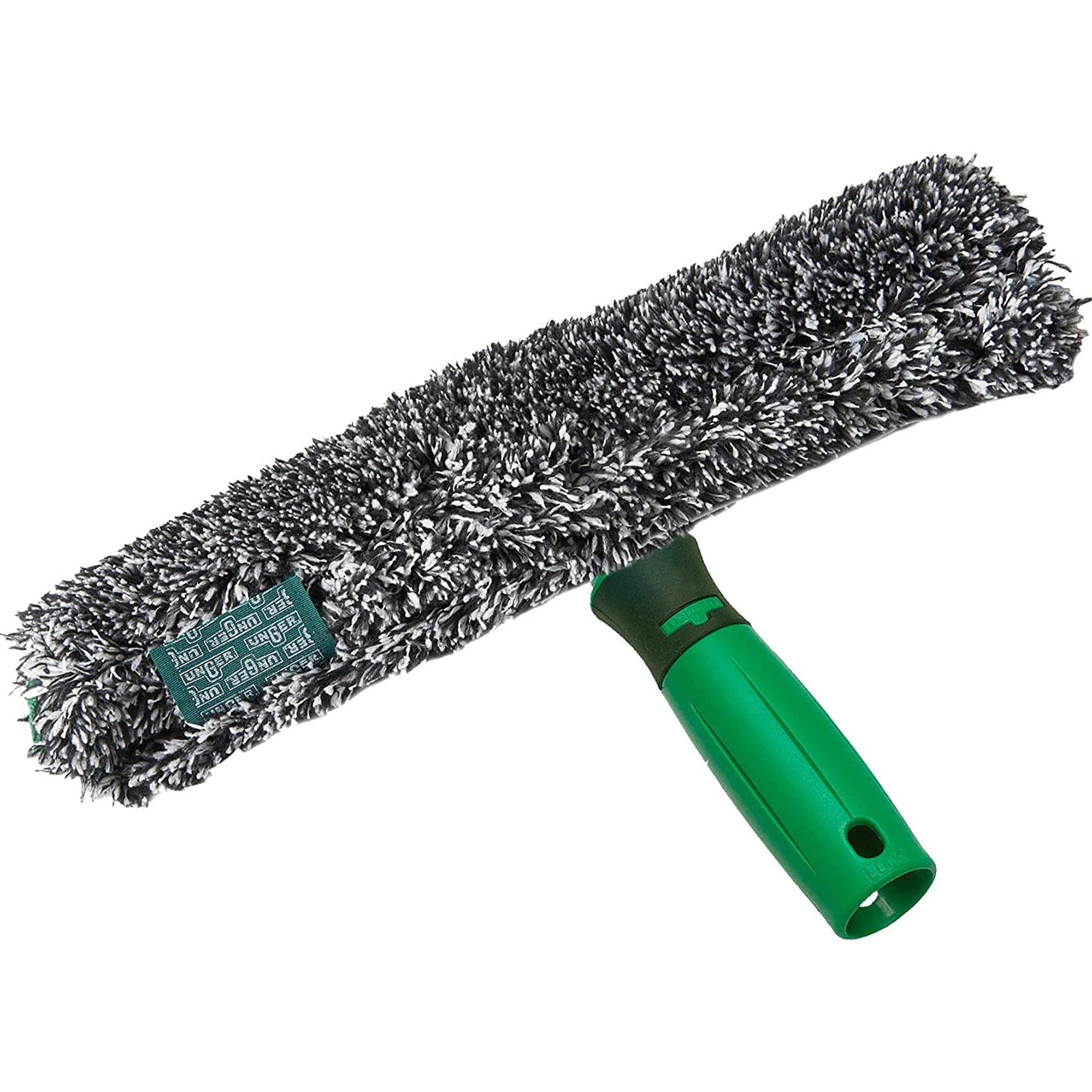 Unger ErgoTec Power Washer (Width 35 cm, Microfibre Cover 100% Polyester, 2-Component Handle, Cover with Velcro Fastener for Streak Windows) BC350, Black