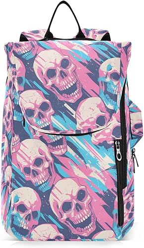 Bolsa de tenis para mujeres y hombres, resistente al agua, calavera, melocotón, azul, Halloween, 2 raquetas, bolsa de tenis, bolsa de gimnasio para