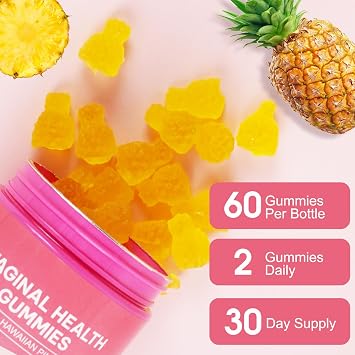 Vaginal Probiotics Gummies, Premium Feminine Balance Gummies for Women, Vaginal Probiotics for Women pH Health Supplement, Promote Healthy Vaginal Odor & Vaginal Flora, 60 Count