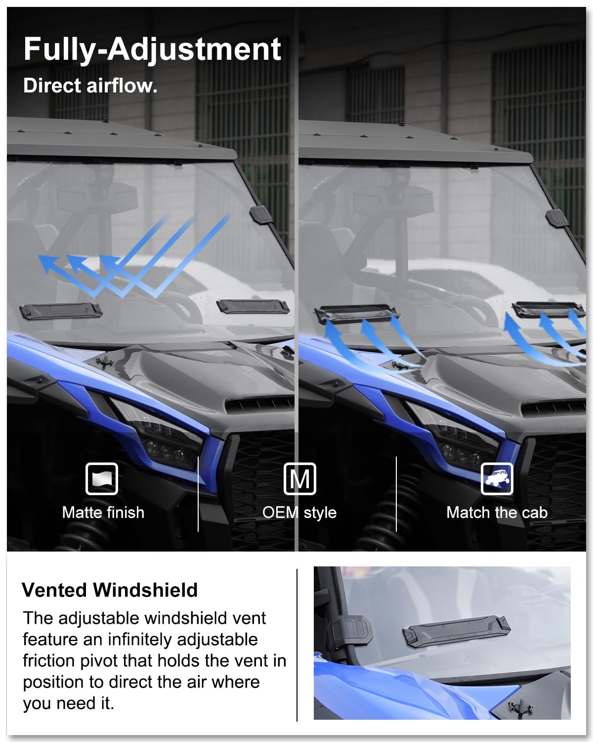 Amazon.com: KIWI MASTER Vented Full Windshield for 2020-2026