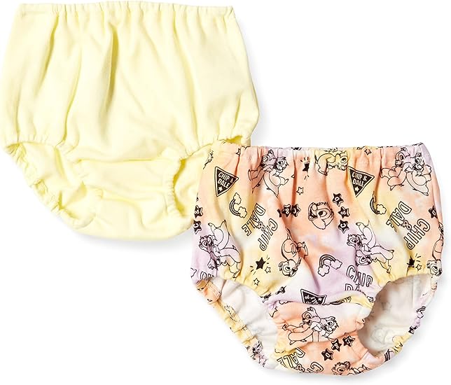 Amazon ディズニー 下着 チップとデール2枚組ショーツ 150 ガールズ イエロー ショーツ 通販