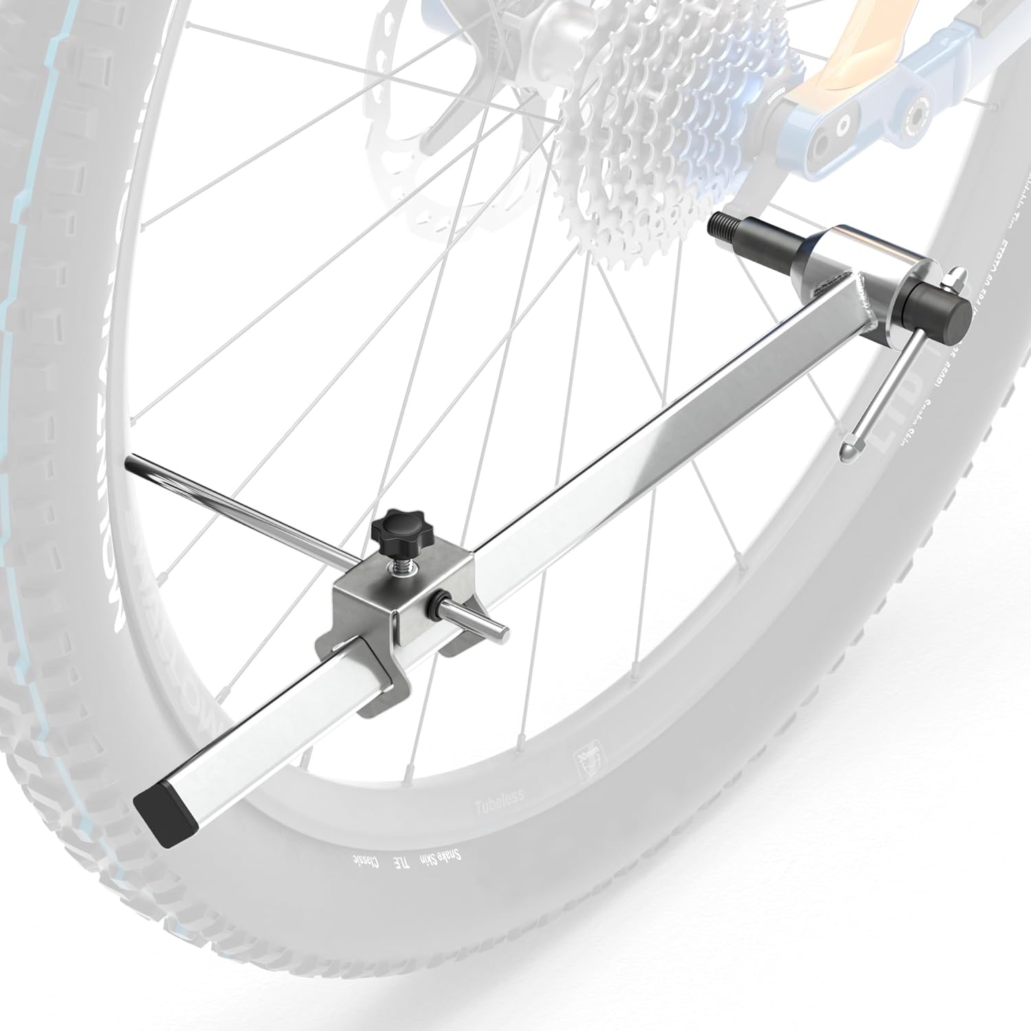 Bike Derailleur Hanger Alignment Gauge Tool, Bicycle Wheel Straightening Tool, 304 Stainless Steel Bike Repair Maintenance Tool for MTB Road Bike, 20”-29” Wheel