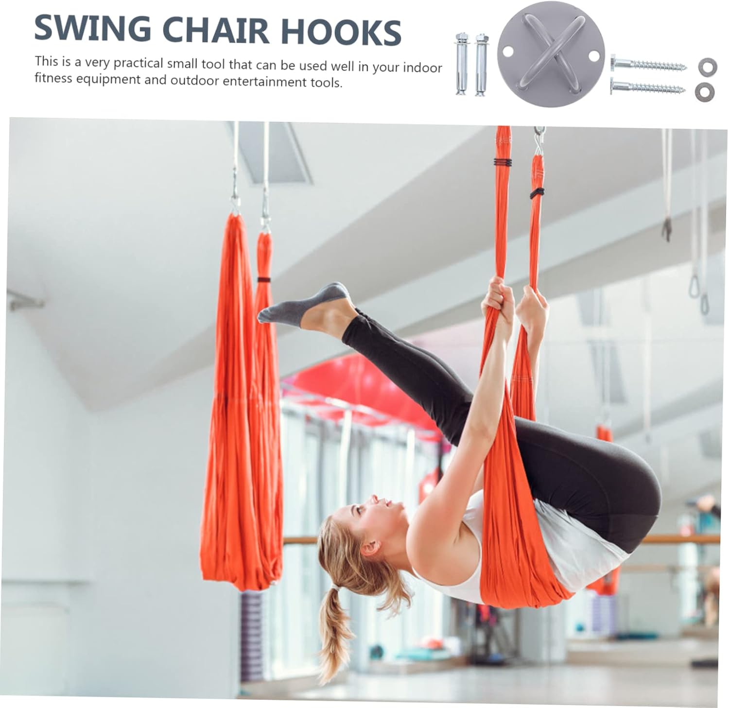 BESPORTBLE 2 Sets Hooks Sturdy Iron Fixed Plate Easy Install Chair Hanger for Indoor/Outdoor Use