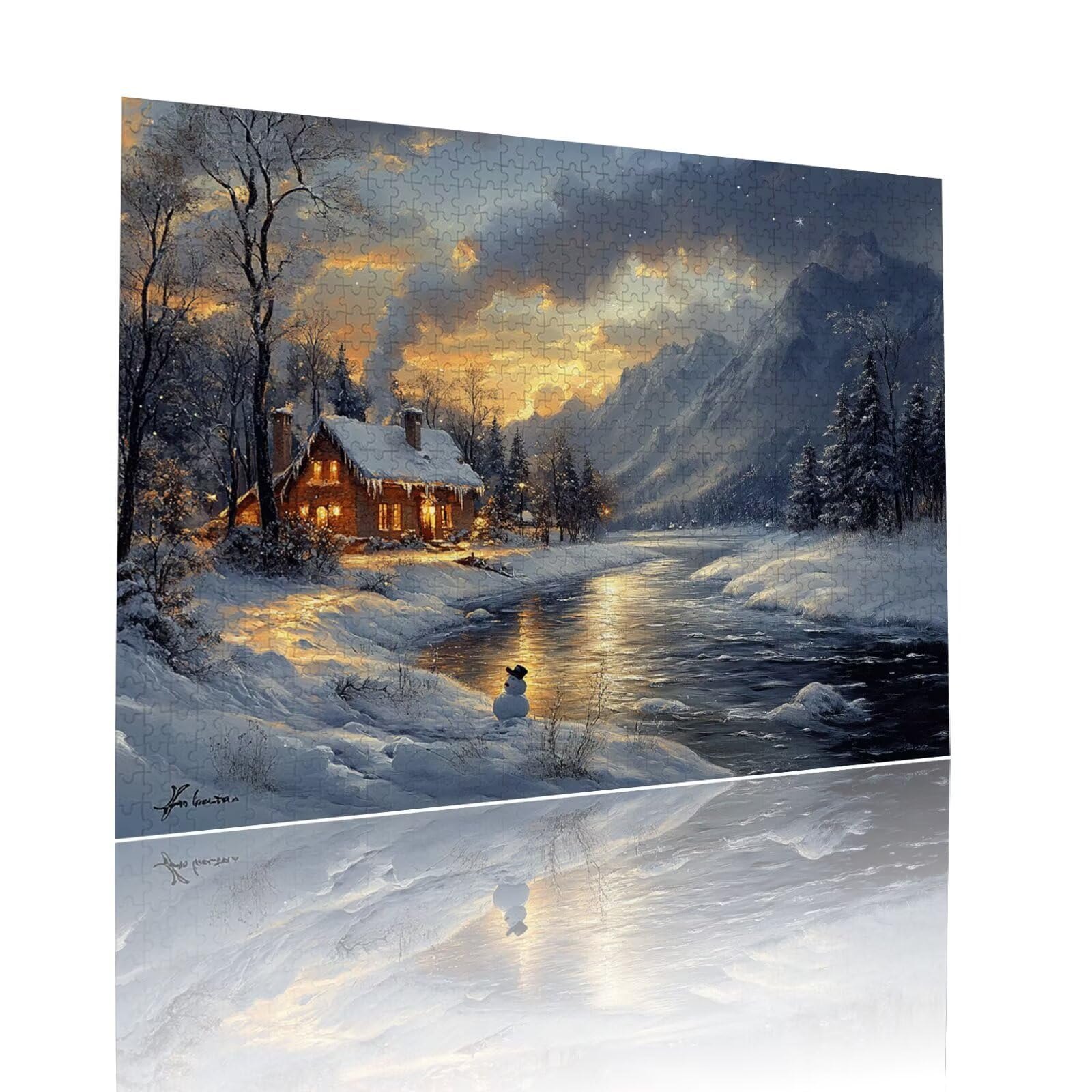 Puzzle górskie dla dorosłych dzieci wyrafinowane 1500 sztuk klasyczne niemożliwe układanki ciężkie krajobrazy od 8 9 10 lat dziewczynki chłopcy Jigsaw Art Educa, do dekoracji i prezentów 57
