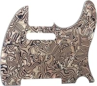 Vista 21 de KAISH Carcasa de 8 agujeros para guitarra Tele, placa antiarañazos TL, mate negro, 1 capa, para Telecaster de EE. UU./México