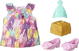 Littles by Baby Alive Little Styles Birthday Party Outfit for Littles Toddler Dolls, Doll Clothes and Accessories for Kids 3 Years Old and Up