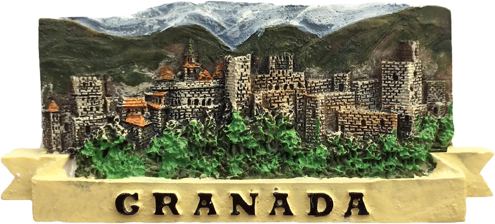 Wedare Magnet Souvenir Granada Spain 3D Refrigerator Resin Collection,Granada Fridge Gift ic Sticker Home Kitchen Decoration