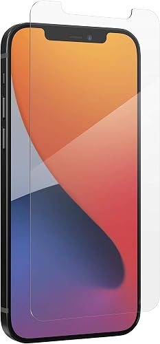 ZAGG InvisibleShield Glass+ Screen Protector for Apple iPhone 12 & 12 Pro, 3X ter Protection, Scratch/Oil-Resistant Surface, Easy to Install