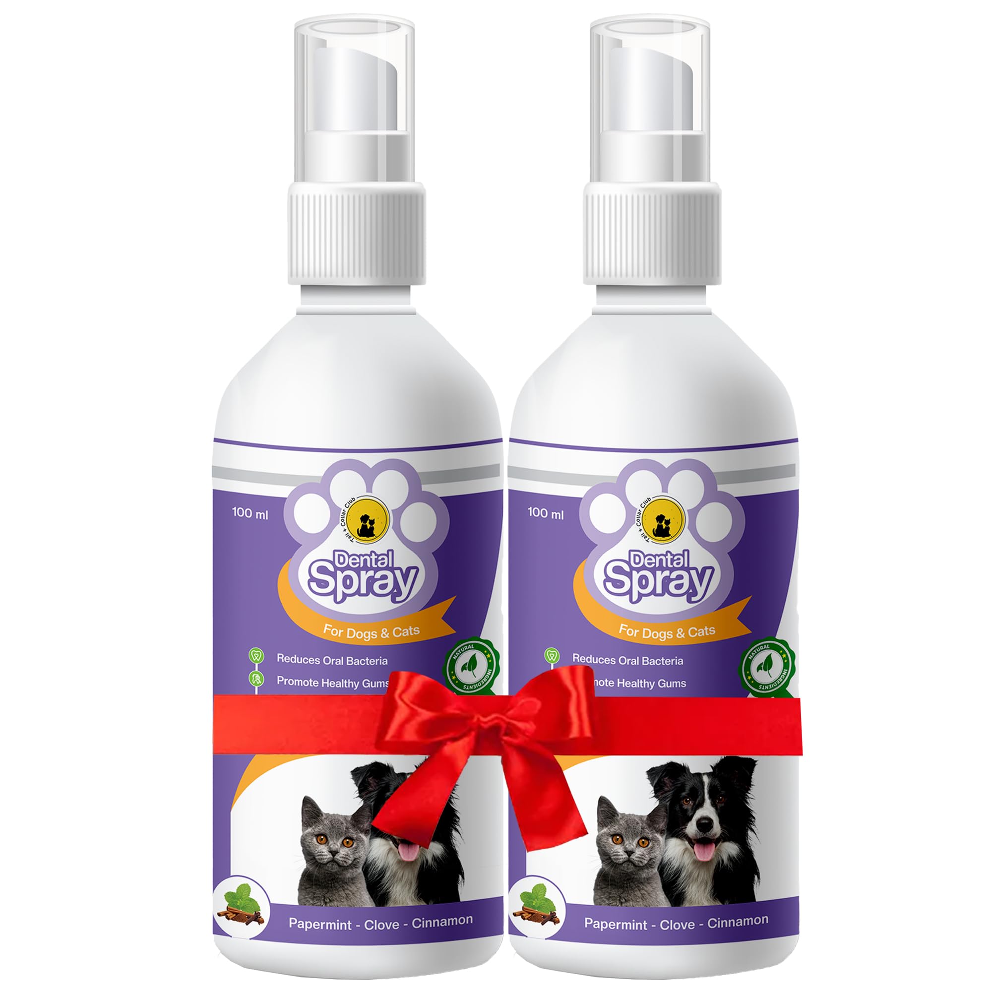 Tail & Collar Club Dental Spray for Dogs & Cats - Fight Against Bad Breath, Plaque, Tartar & Gum Disease Without Brushing (Pack of 2) (B0CB6XP549) Amazon Price History, Amazon Price Tracker