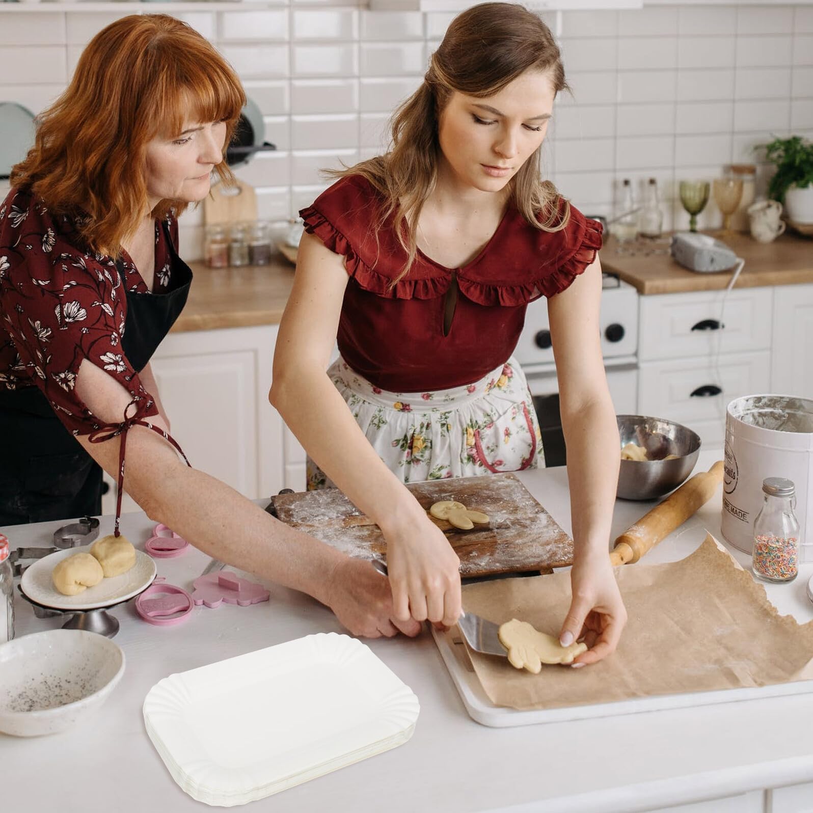 Hemobllo Piatti per Feste Rettangolari in Carta Usa e Getta Porta Dessert per Torte e Dolci Confezione da 100 Pezzi Leggeri e Pratici per Compleanni e Eventi Familiari
