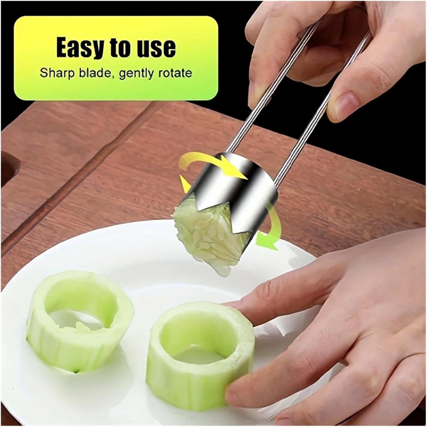 Fruit Vegetable Pepper Corer Seed Remover 304 Stainless Steel Corers Portable Core Remover Fruit Vegetable Extractor Kitchen Tools Gadget For Pitting Chili Peppers(304 stainless 2pc)