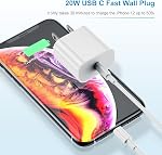 2Pack Apple Certified iPhone Charger Fast Charging, PD USB C Wall Charger Block with Type C to Lightning Cable 6ft Compatible with iPhone 14/14 Plus/13 Pro Max/12/12 Pro/11/iPad