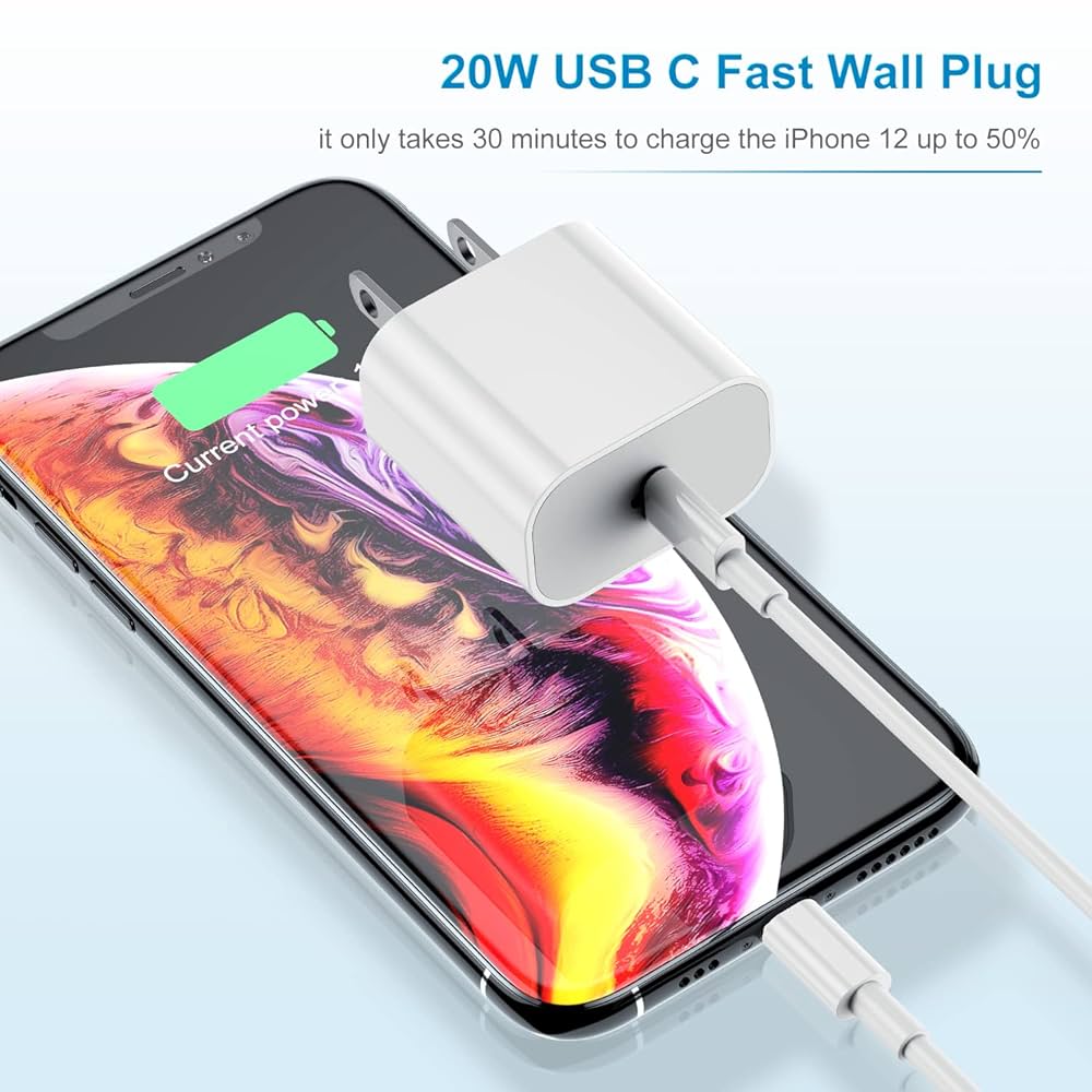 iPhone Cプラグ Amazon.com: iPhone Charger Fast Charging,【Apple MFi