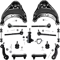 Vista 64 de Detroit Axle - Kit de suspensión frontal de 15 piezas para Jeep Grand Cherokee 99-04 1999 2000 2001 2002 2003 2004, brazos de control superior e