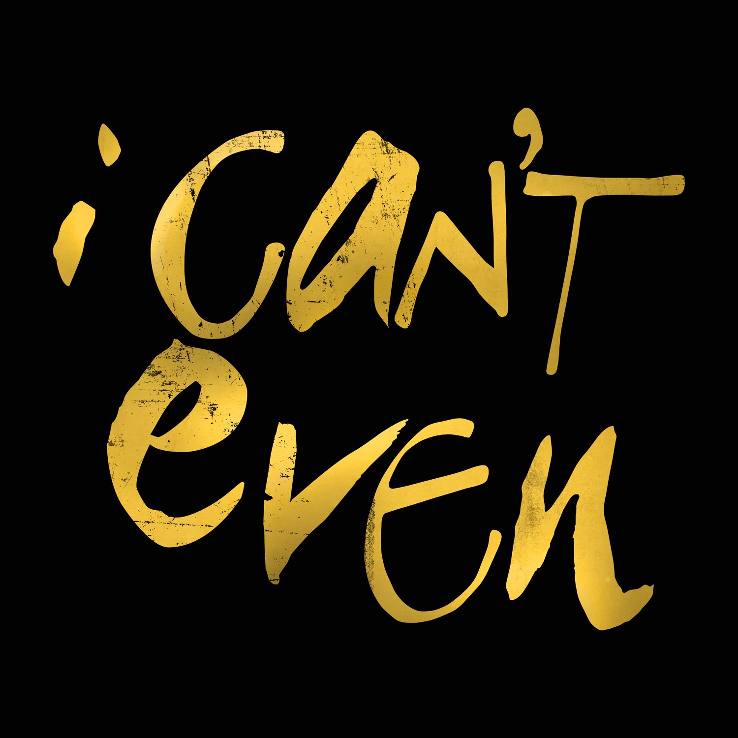 Portfolio Canvas Décor Canvas Print Wall Art I Can't Even Black