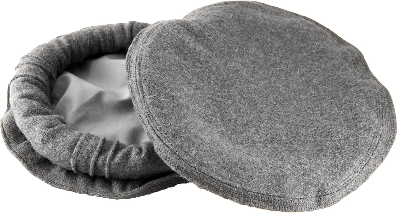 Pakol Wool Cap Topi Pakul Afghan Donut Hat Beret Chitral Chitrali Karakol Pashtun Manual Adjustable Fit Grey