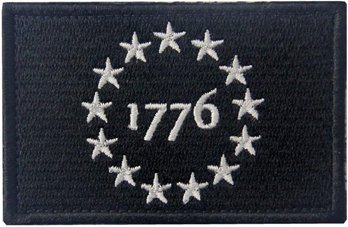 Amazon.com: Tactical USA 1776 Patriot Milltary Embroidered Applique ...