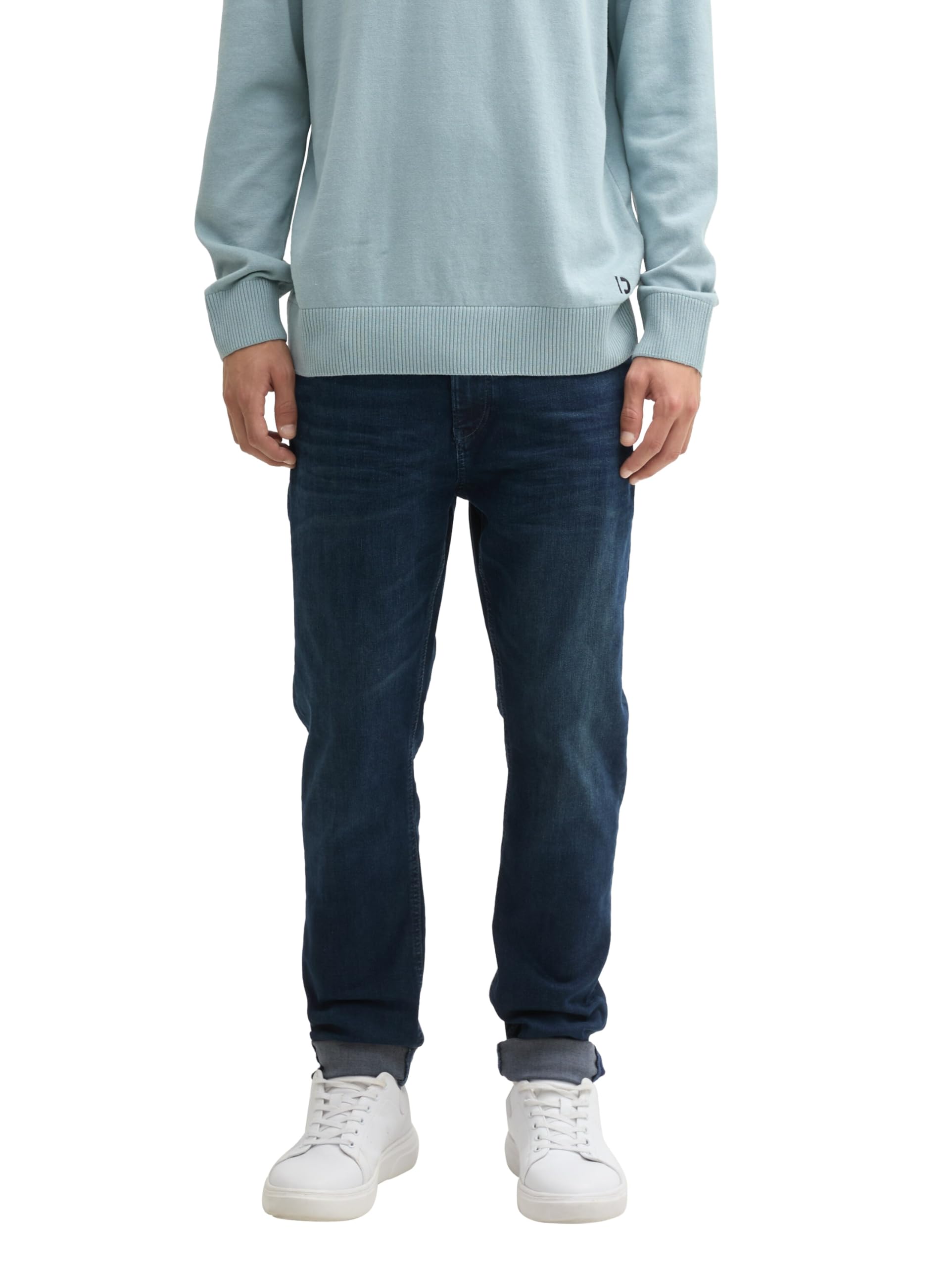 TOM TAILOR Denim Men's Tapered Slim Fit Jeans with Stretch