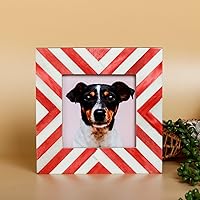 Vista 51 de Marco de fotos chic madreperla hecho a mano vintage 4x6 gris