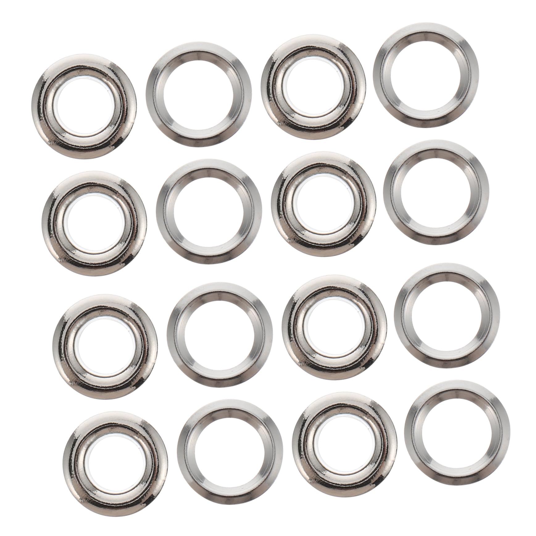 Cabilock 100Pcs Curtain Grommets Rings for DIY Drapery Low Noise Eyelet Curtain Rings with Inner for Hanging Curtains and Drapes Easy to Use