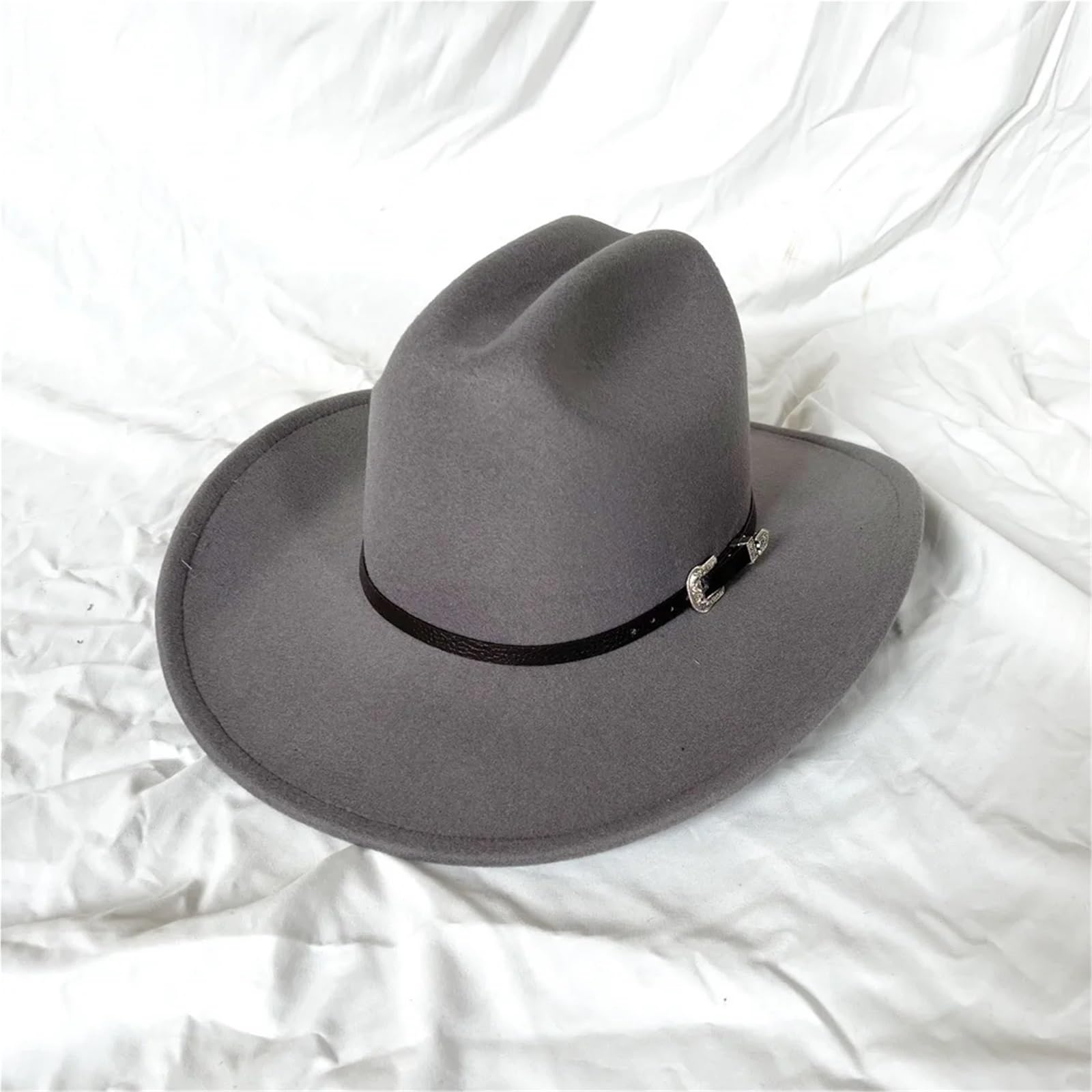 Cappello da cowboy vintage western for uomo, donna, cowgirl, con tesa larga, a cloche, chiesa, sombrero per Adulti