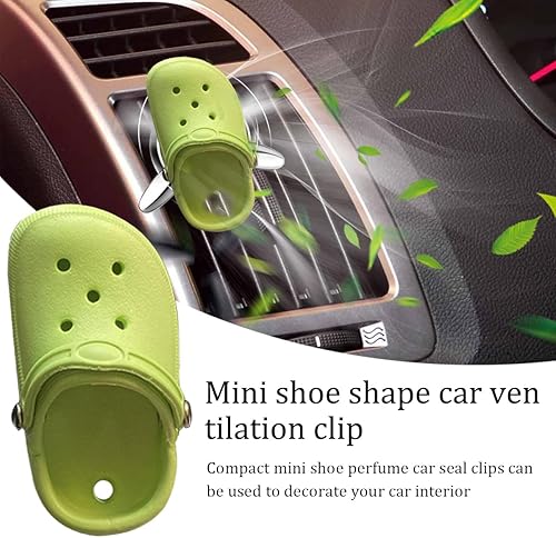 Miniatura 3 de zipelo 4 clips de ventilación de automóvil con forma de zapato, clip de plástico para salida de aire automotriz, decoración divertida de automóvil,