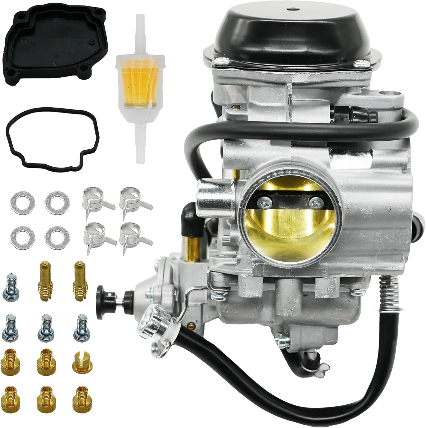 Carburetor Carb for Arctic Cat 400 4x4 2x4 1998-2001 Bearcat 454 4x4 1998 500 4x4 1998-2000 (Exclude Auto Edition) 0470-362 0470-361 0470362 ATV Carburetor with Diaphragm Cover