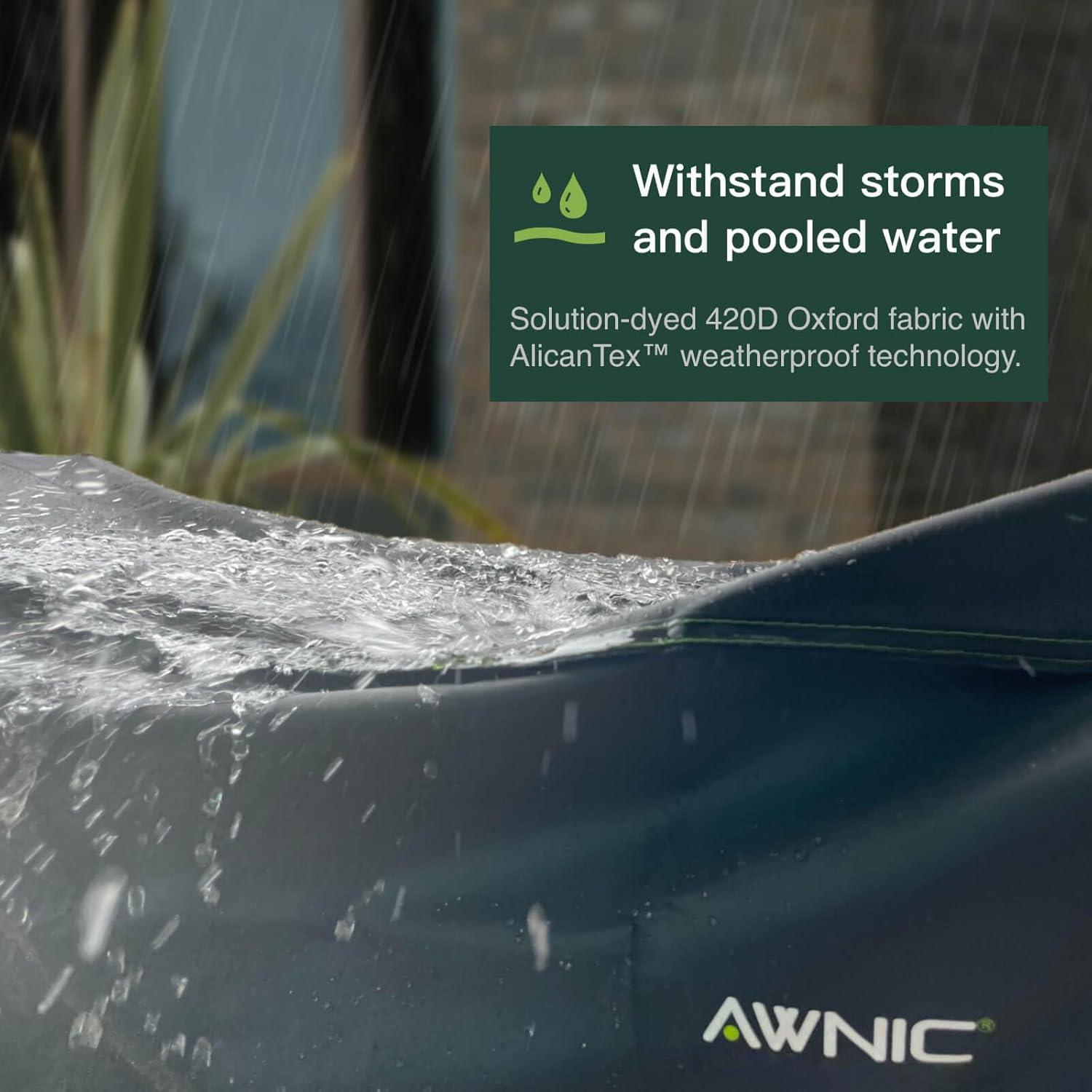 AWNIC Garden Furniture Cover Waterproof with Hooks Heavy Duty 420D Oxford, Windproof Anti-UV Outdoor Patio Table Covers with Air Vent, Cube Square Black (125 * 125 * 71cm) 4 71C2XIwu5LL. AC SL1500