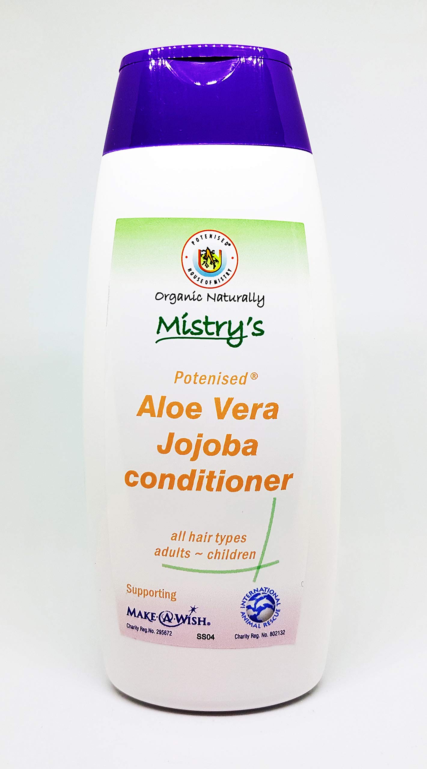Mistry's Aloe Vera Jojoba Conditioner 200ml - Natural Hair Care, Gentle, Strengthening & Nourishing - Suitable for All Ages and Hair Types, Additive Free, Vegan,